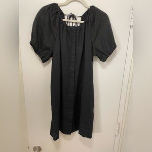 J.crew V-back linen shirtdress